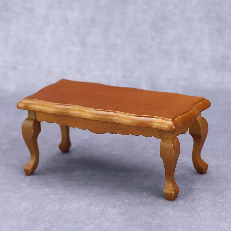 1:12 Miniature Coffee Table for Dollhouse — scene view