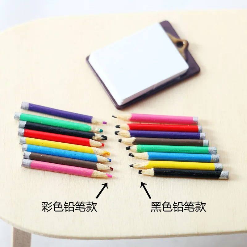 Miniature Colored Pencils Set of 8 — angled close-up