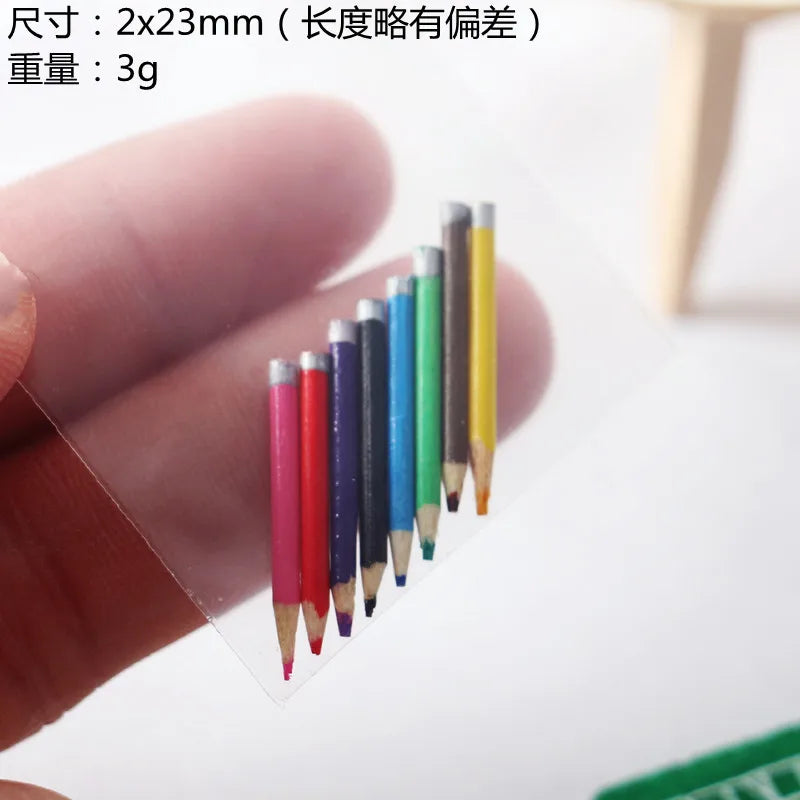 Miniature Colored Pencils Set of 8 — scene view