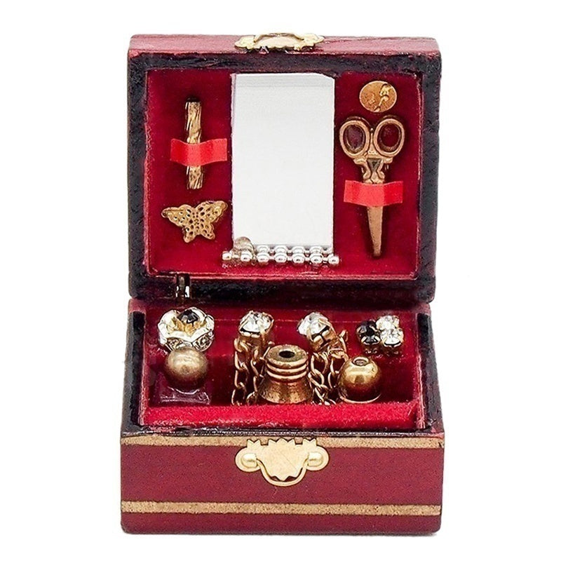 Dollhouse Jewellery Box 1:12 — box and pieces
