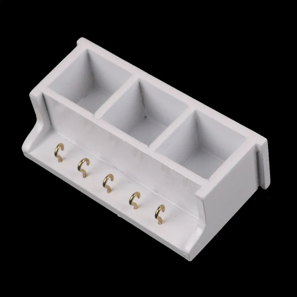 Miniature Wall Rack with Hooks — box and pieces