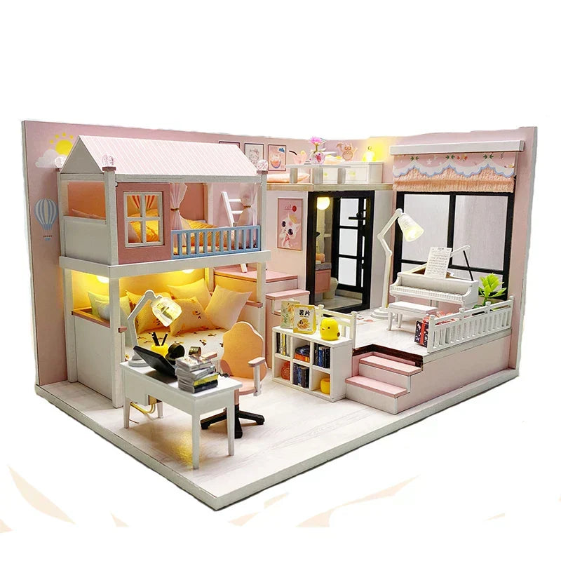 Modern Loft V2 DIY Dollhouse Kit — main view