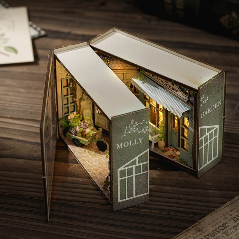 Molly Garden DIY Miniature House Kit — angled close-up
