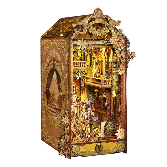 Mysterious Egypt City DIY Book Nook Kit — detalied side view