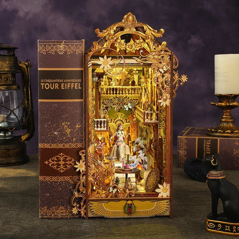 Mysterious Egypt City DIY Book Nook Kit — front angle