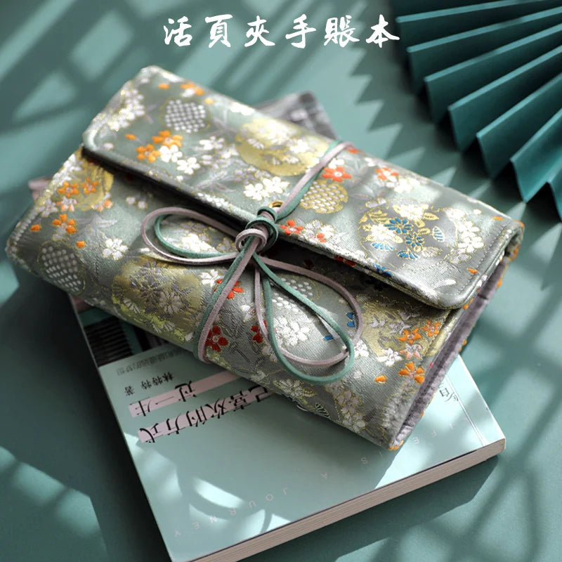 Vintage Refillable Loose Leaf Journal Notebook Set Aesthetic A5 A6 Binder Planner Diary