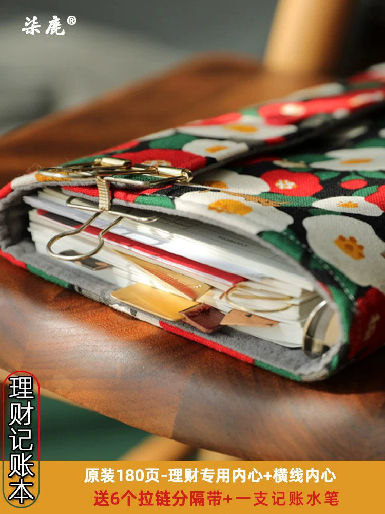 A6 Loose Leaf Budget Binder with Cash Envelopes Money Saving Planner Expense Tracker Notebook