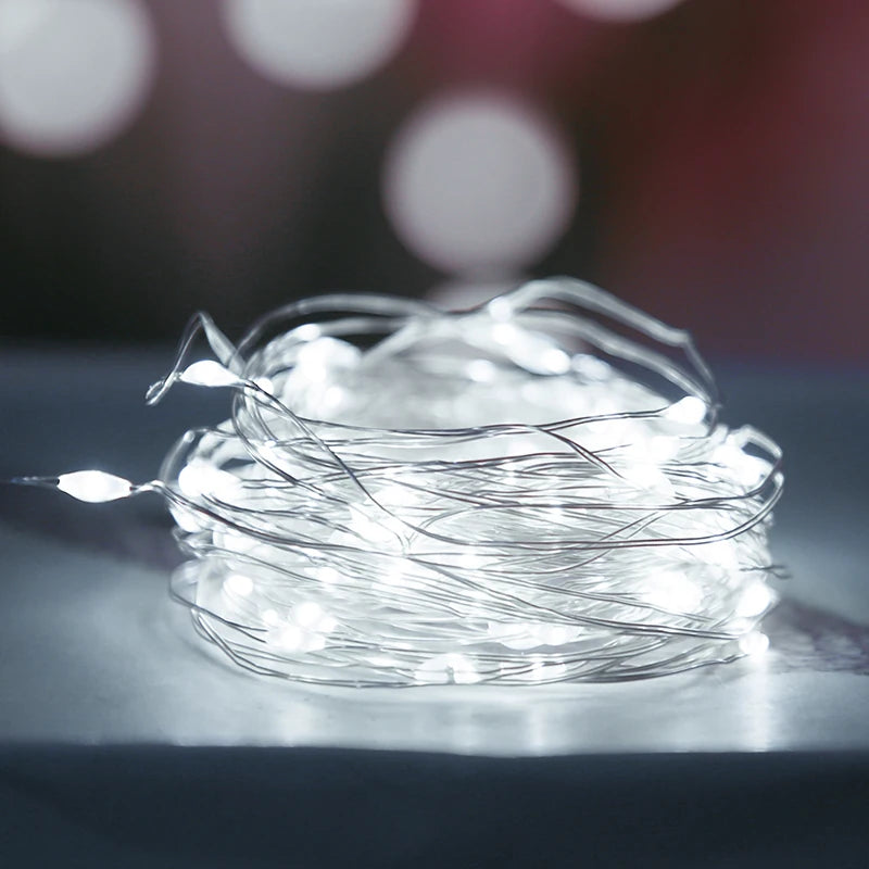 Warm White LED Fairy String Lights Starry Twinkle Wire Ambient Decor for Bedroom, DIY Crafts, Flower Bouquet, Parties & Holidays