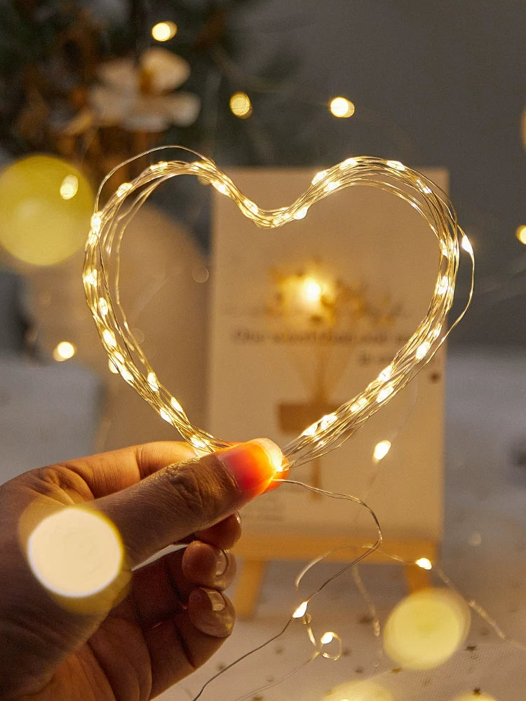 Warm White LED Fairy String Lights Starry Twinkle Wire Ambient Decor for Bedroom, DIY Crafts, Flower Bouquet, Parties & Holidays