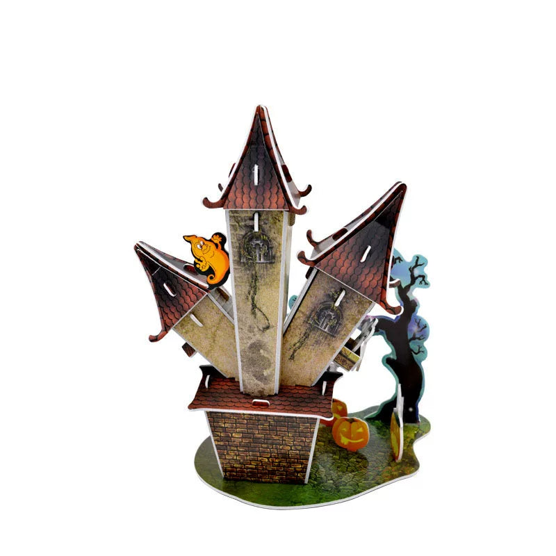Halloween Pumpkin & Christmas Cottage Puzzle | 3D DIY