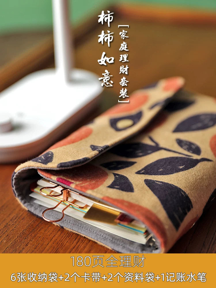 A6 Loose Leaf Budget Binder with Cash Envelopes Money Saving Planner Expense Tracker Notebook