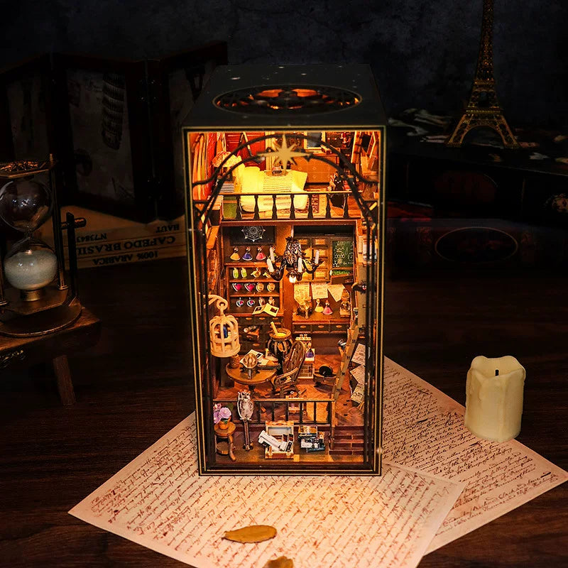 Gothic 3D Book Nook Kit | Miniature Wooden Bookshelf