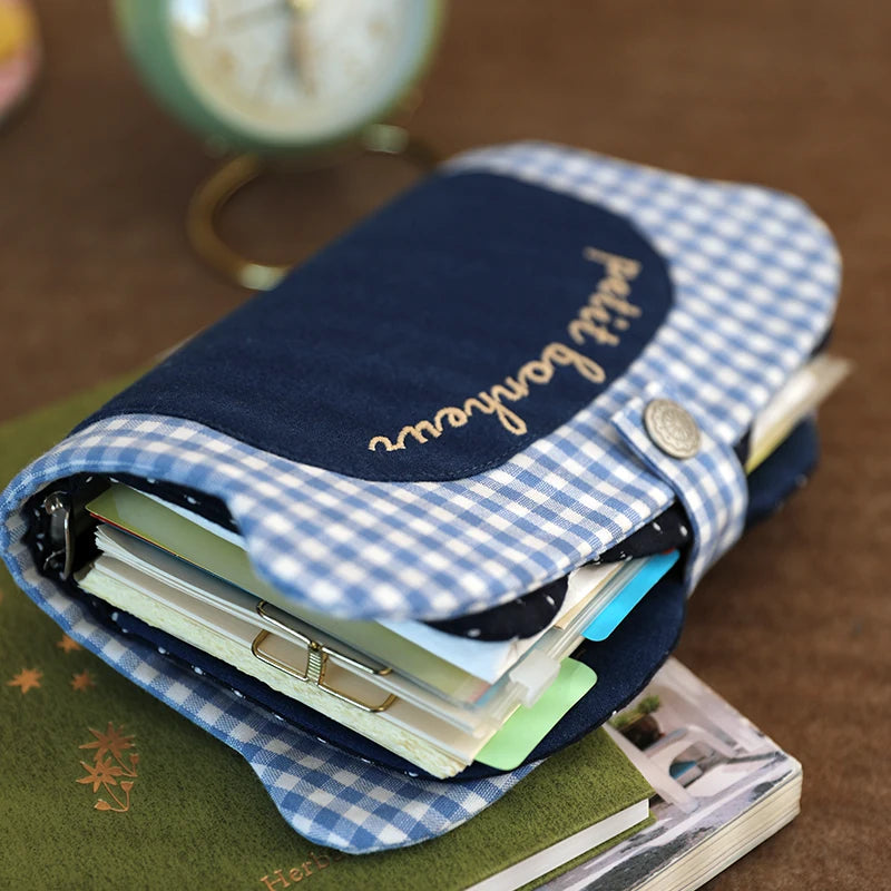 Cute Burger Loose-Leaf Journal Notebook A6 M5 Refillable Binder Daily Planner Diary