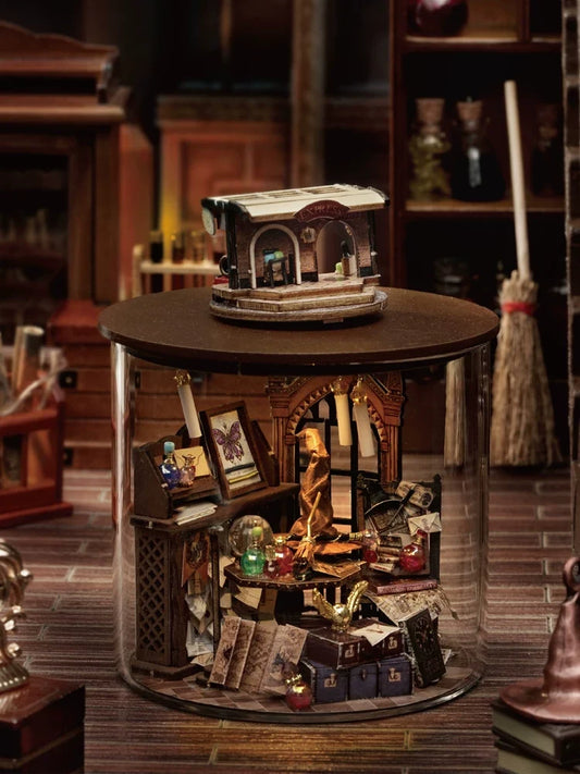 Magic Bottle House Kit | 3D Wooden Miniature Craft