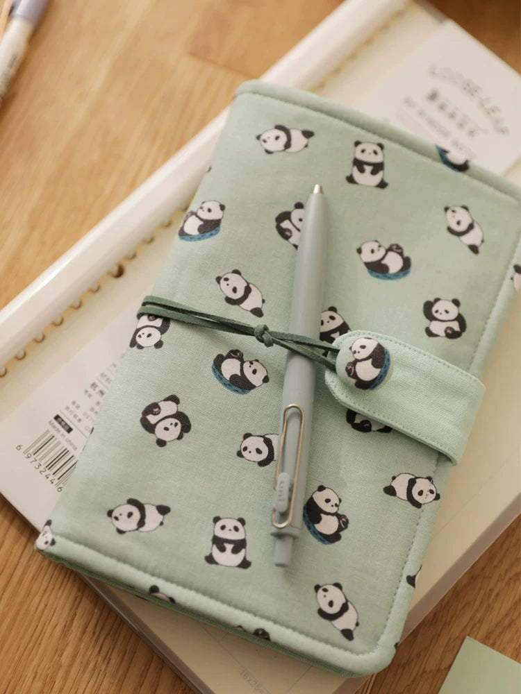 Aesthetic Loose Leaf Binder Journal Set Cute Refillable Planner Notebook with Stickers Tape & Ruler