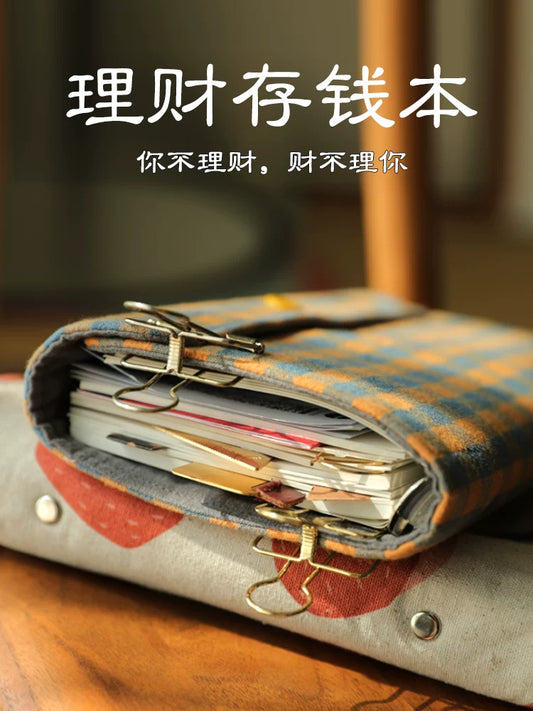 A6 Loose Leaf Budget Binder with Cash Envelopes Money Saving Planner Expense Tracker Notebook
