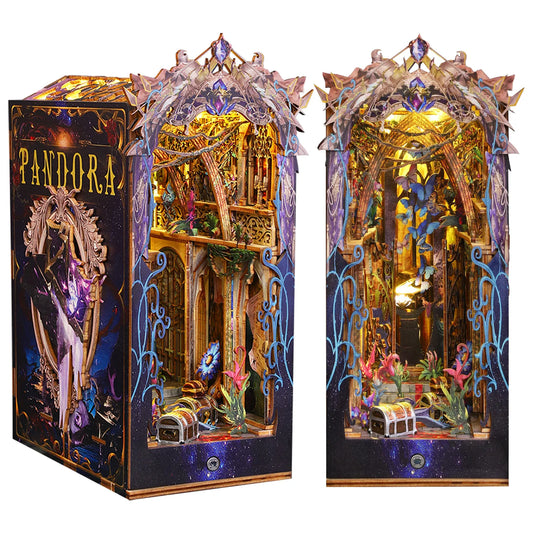 Pandoras Box DIY Book Nook Kit — detalied side view