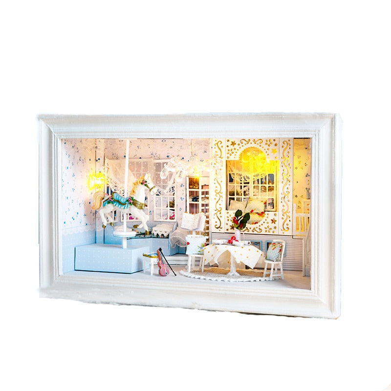 Princess Dream DIY Wooden Frame Dollhouse Kit — main view