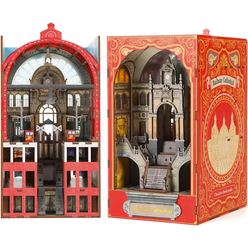 Railway Cathedral DIY Book Nook Kit — main view