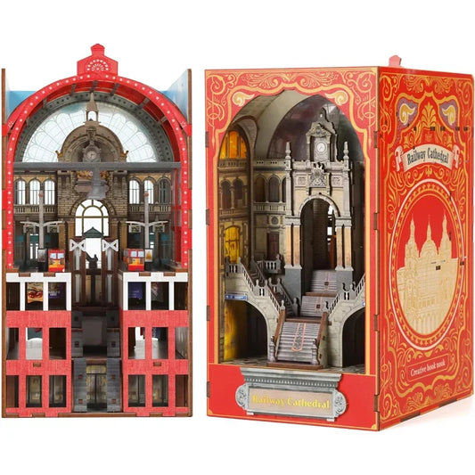 Railway Cathedral DIY Book Nook Kit — main view