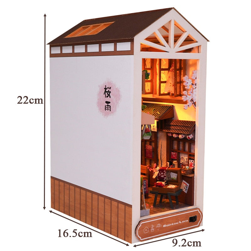 Rainbow Lane DIY Book Nook Kit — angled close-up