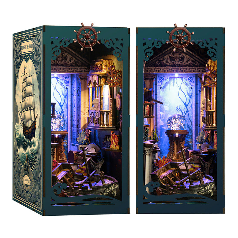 Riddle On The Seabed DIY Book Nook Kit — open display view