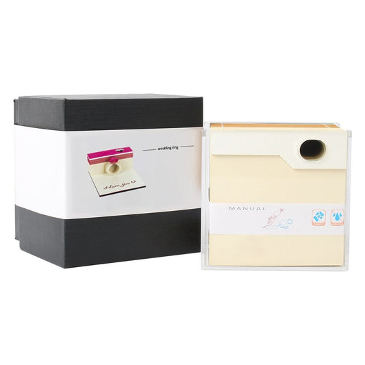 Ring Shape Omoshiroi Block 3D Memo Pad — detalied side view
