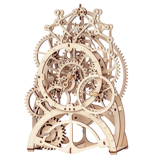 Robotime Rokr Pendulum Wall Clock Kit – DIY Wooden Assembly — main view