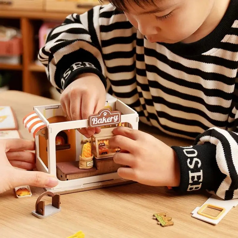 Teddy's Breadbox DIY Miniature House Kit — angled close-up