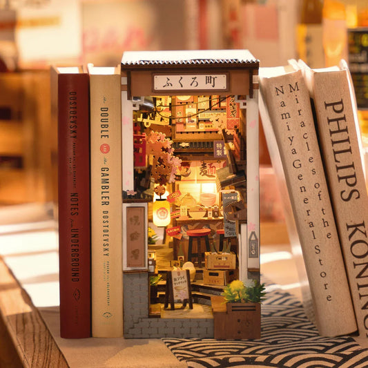 Robotime Rolife Sakura Wine Alley DIY Book Nook Kit — main view