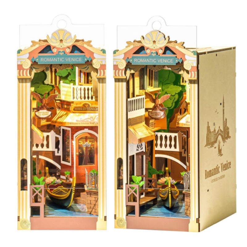 Robotime Romantic Venice Book Nook Kit — main view
