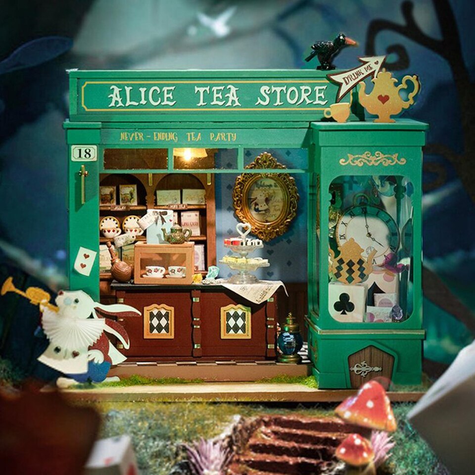 Robotime Rolife Dg156 Alice Tea Store DIY Miniature — main view