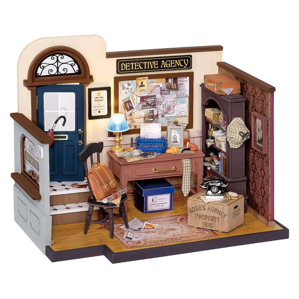 Rolife Moses Detective Agency DIY Dollhouse Kit — main view