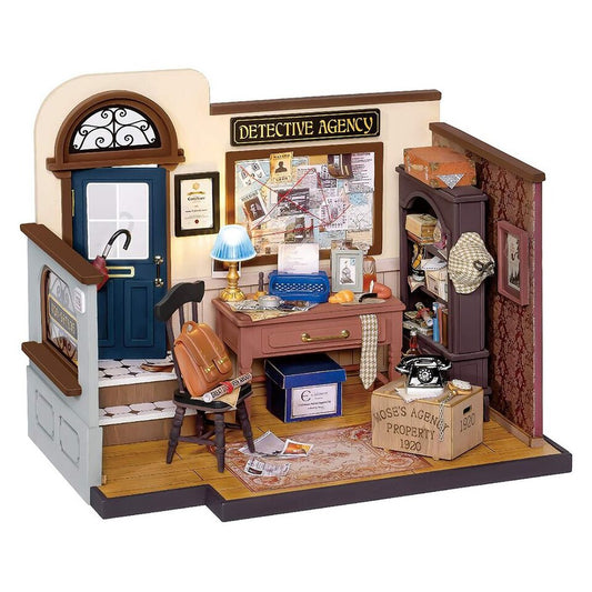 Rolife Moses Detective Agency DIY Dollhouse Kit — main view