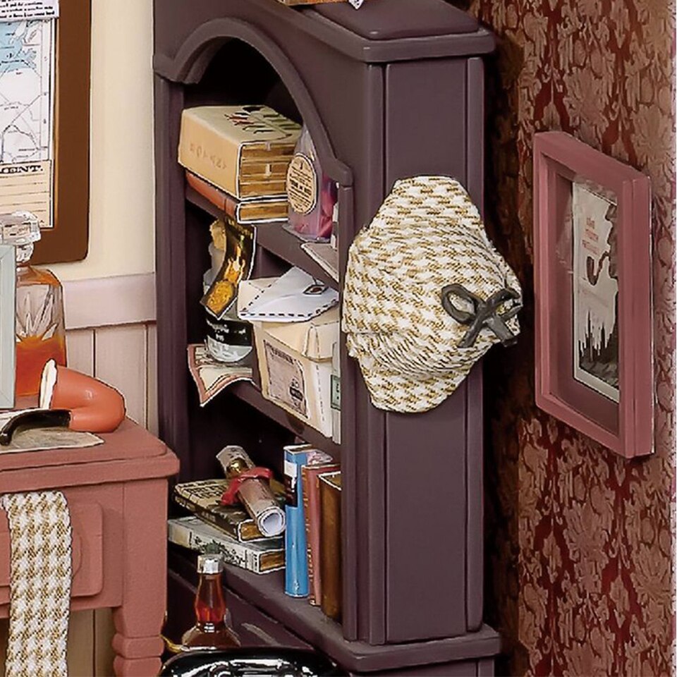 Rolife Moses Detective Agency DIY Dollhouse Kit — front angle