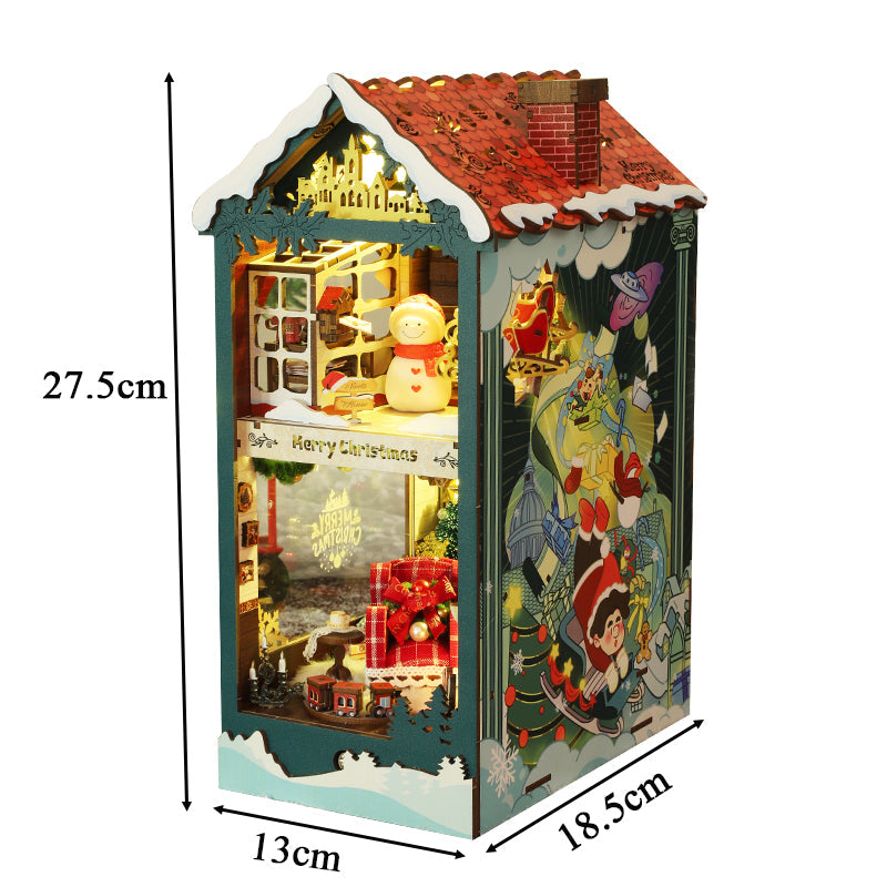 Romantic Christmas DIY Book Nook Kit — front angle