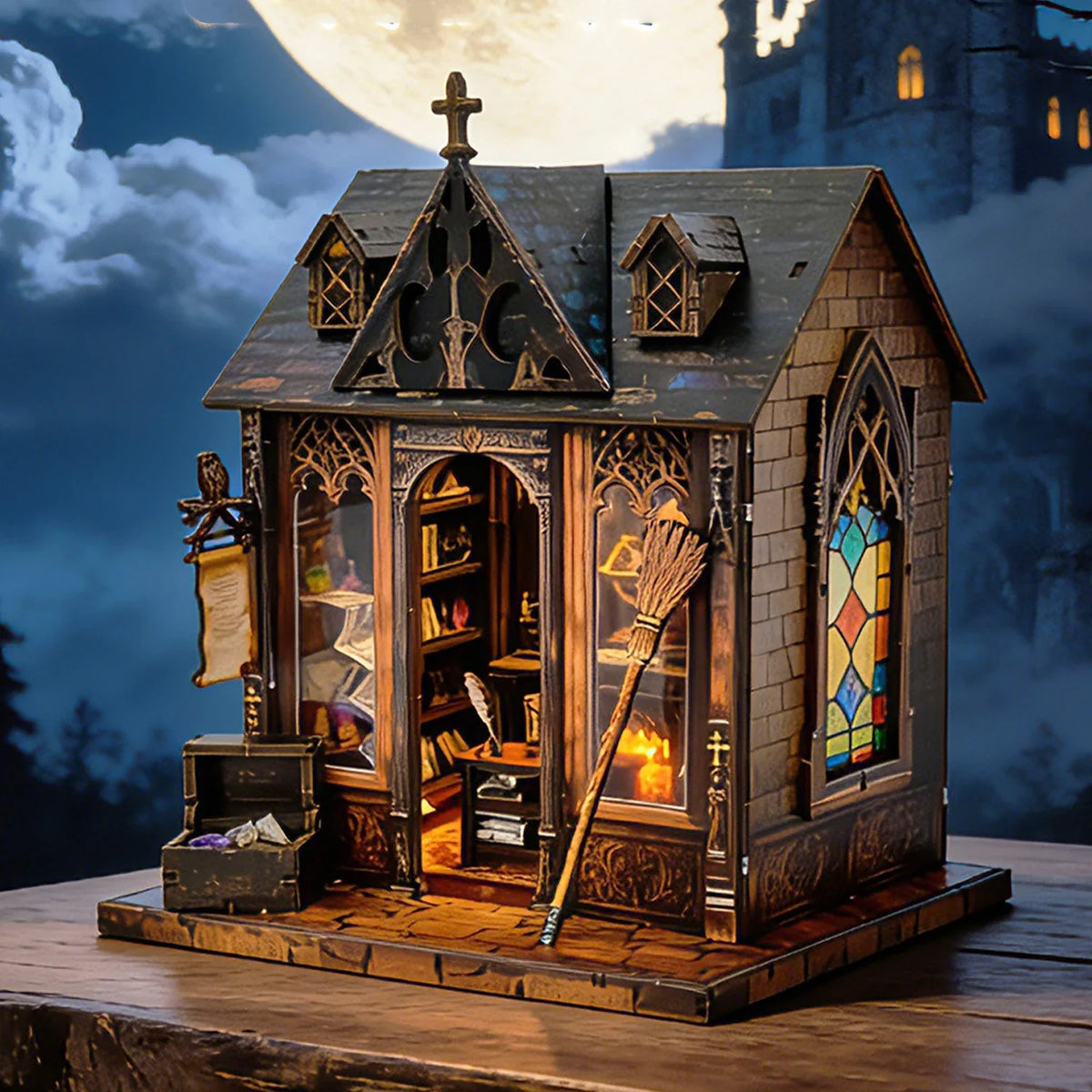 Magic Villa DIY Miniature House Kit — main view