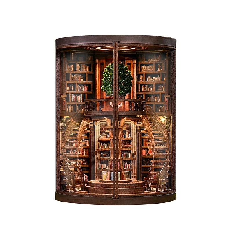 New Figurines Miniatures Wisdom Rings DIY Book Nook Kit — main view