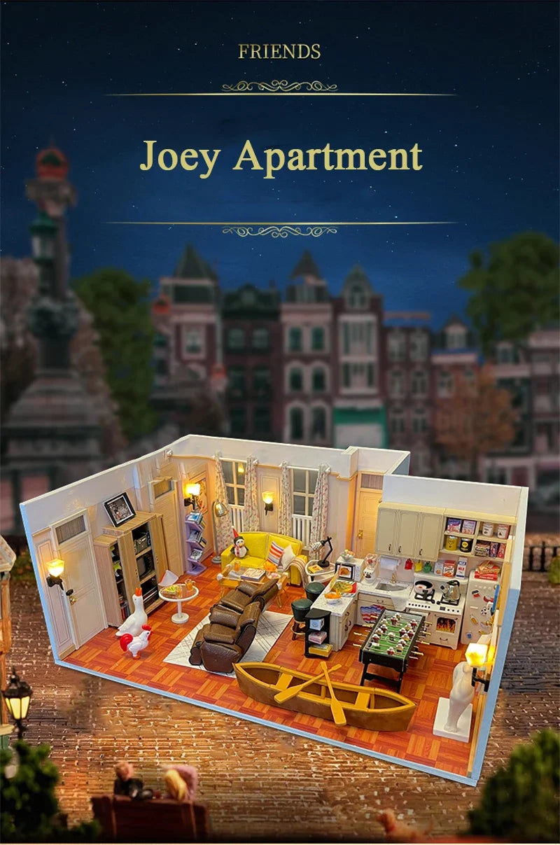 Monicas Apartment DIY Book Nook Kit — front angle
