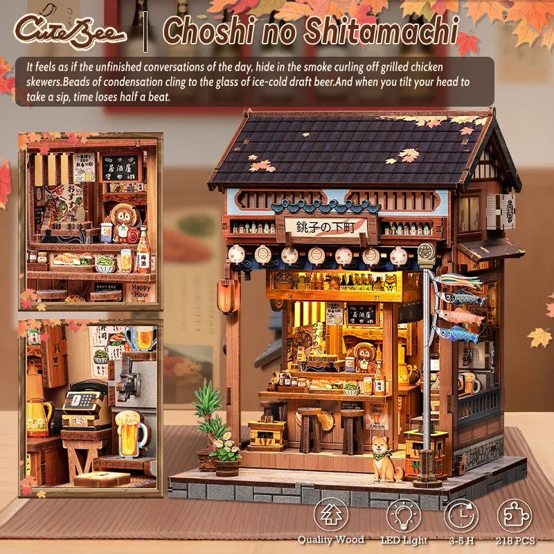 Japanese DIY Book Nook Kit — open display view