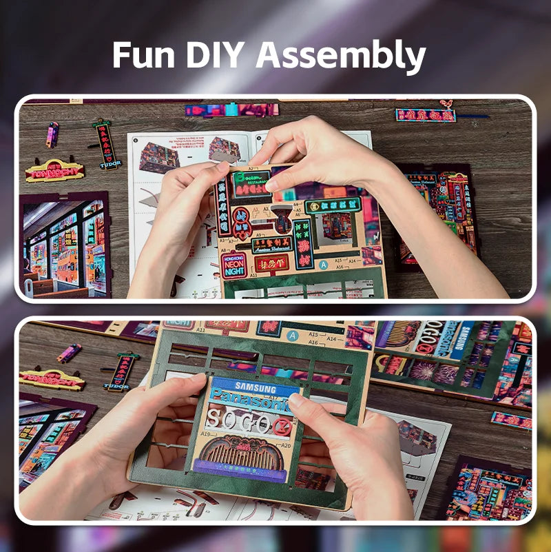 Christmas Party DIY Book Nook Kit — front angle