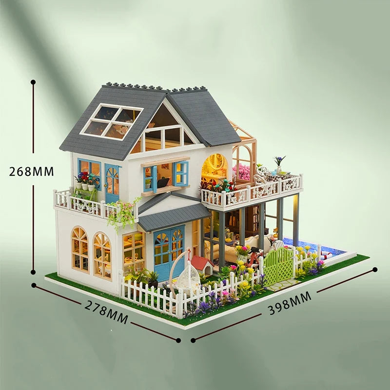 Modern Villa Large Miniature Accessory — front angle