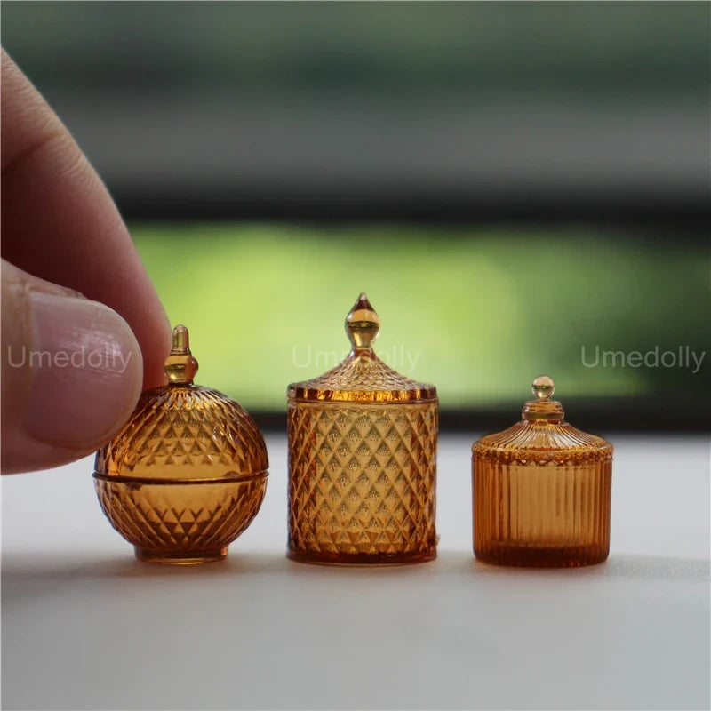 Dollhouse Glassware Set 1:6 — box and pieces