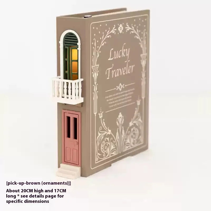 Fake Books Holders DIY Book Nook Kit — open display view