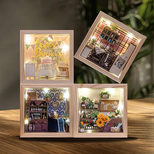 Sewing Shop DIY Miniature House Kit — main view