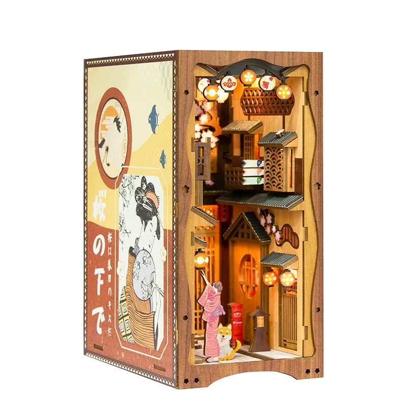 Japanese DIY Book Nook Kit — open display view