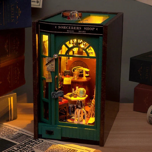 Sorcerer's Shop DIY Book Nook Kit — detalied side view