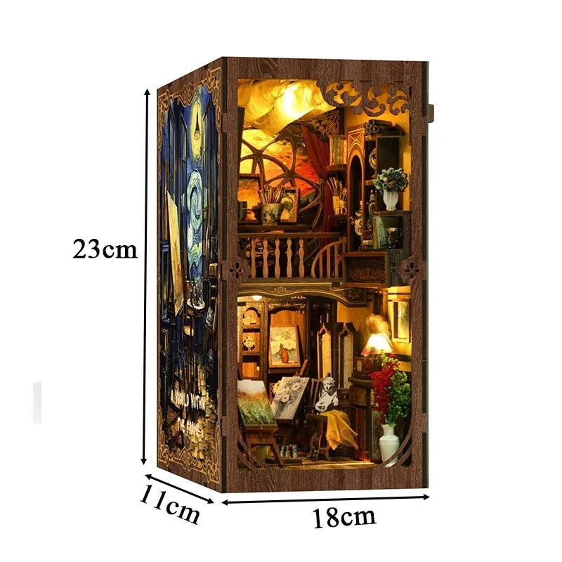 World Within Frame Figurines Miniatures DIY Book Nook Kit — scene view