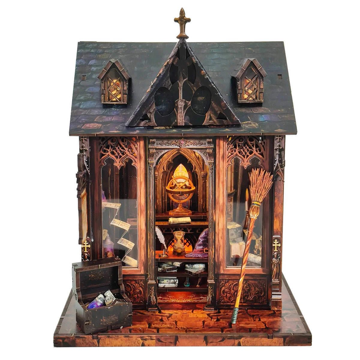 Magic Villa DIY Miniature House Kit — angled close-up