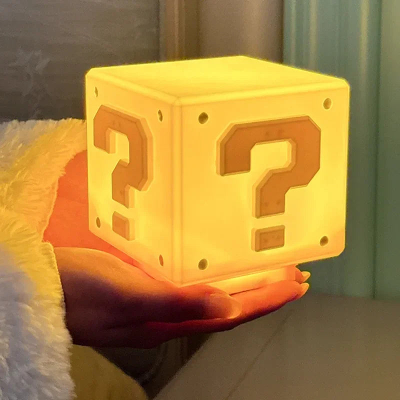 Super Mario Question Mark Block LED Light — scene view